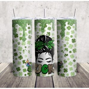 Green Shamrock Tumbler